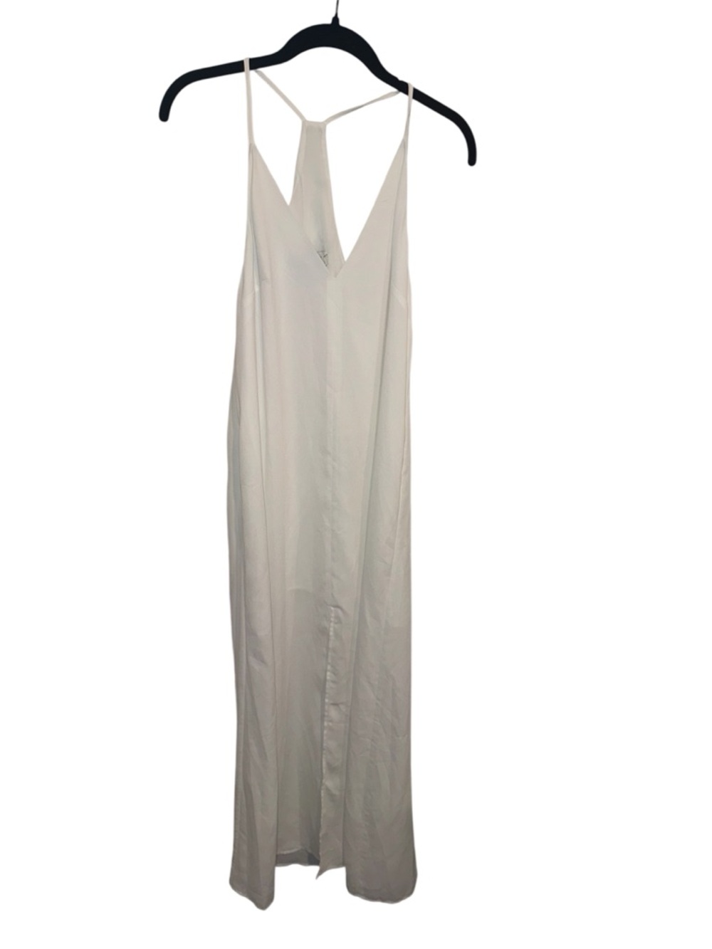 Keepsake White V Neck Open Back Maxi Slip Dress Small Revolve - Picture 4 of 7